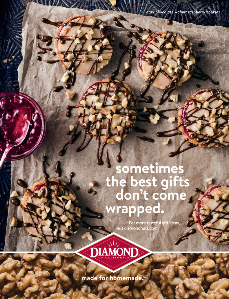 diamond-of-california-dark-chocolate-walnut-raspberry-cookie-print-ad